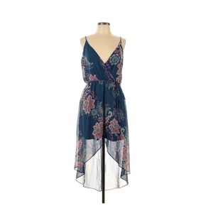 iZ Byer High Low Floral Motif Summer Dress